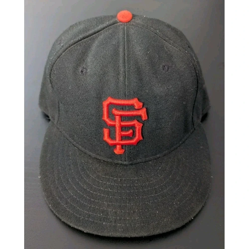 New Era 59fifty San Francisco Giants‎ Size 7 3/8 Black Orange